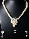 Pearl Necklace and Earing Set NS8