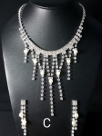 Diamonte Pearl Necklace Set NS9