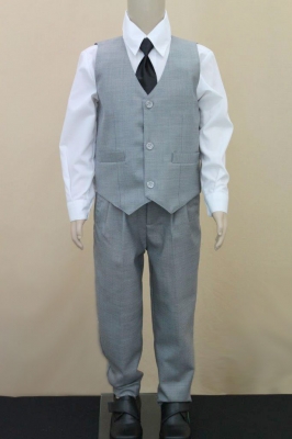 Boys Silver Grey 3 Piece Suit BSG3P [BSG3P] - $50.00 : Plus Size ...